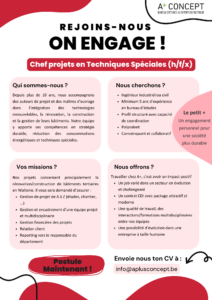 Offre d'emploi - Chef Projets TS